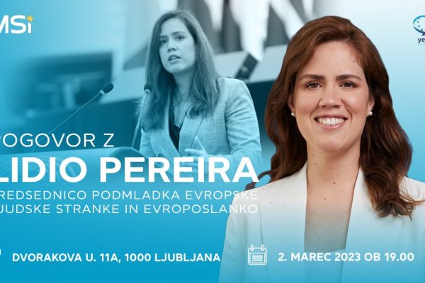 Pogovor s predsednico podmladka Evropske ljudske stranke in evroposlanko Lidio Pereira