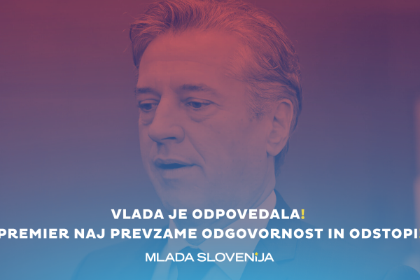 Vlada je odpovedala! Premier naj prevzame odgovornost in ODSTOPI!