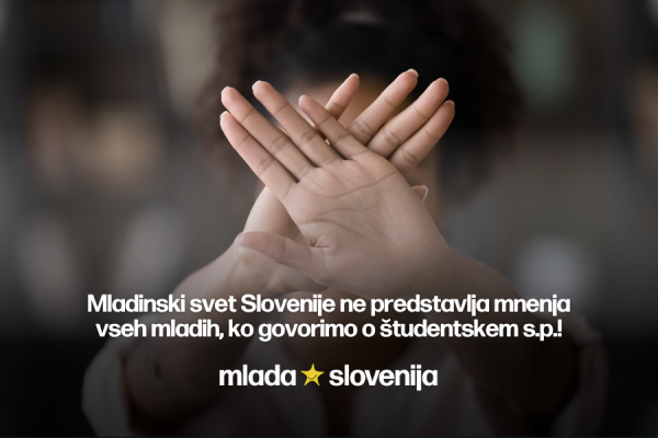 V Mladi Sloveniji se distanciramo od mnenja Mladinskega sveta Slovenije na temo študentskega s.p.